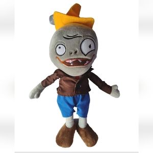 Plants vs. Zombies Plush Cone Head Zombie 13” With Suction Cup